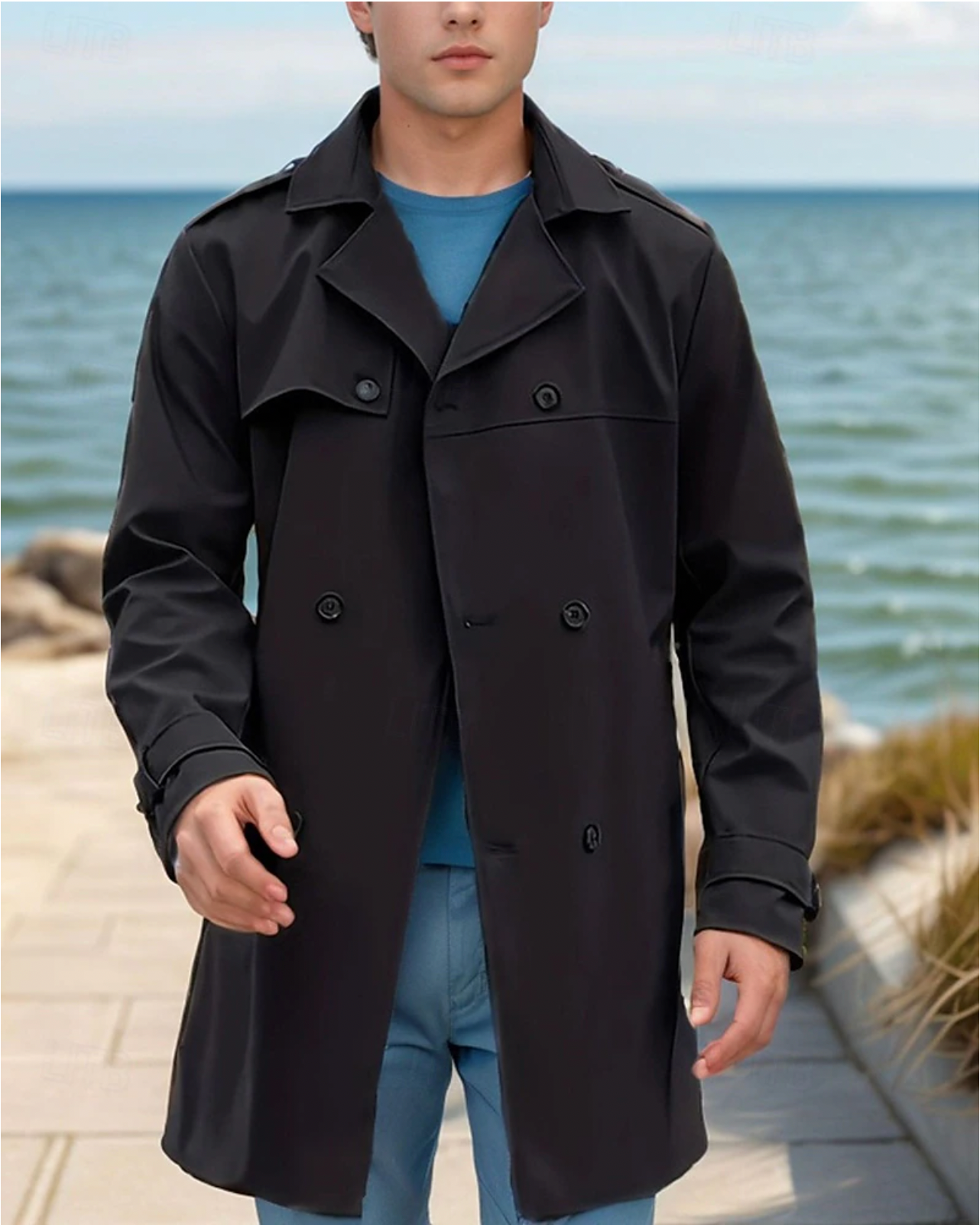 Piet | Stijlvolle heren trenchcoat