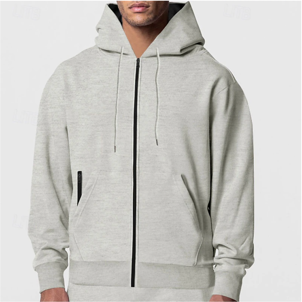 Niels | Casual fleece hoodie met rits