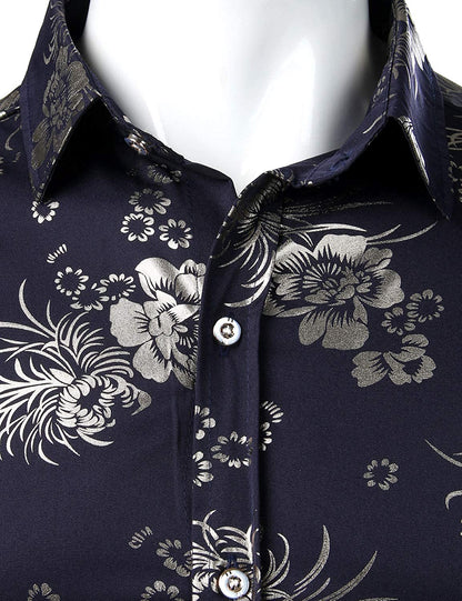 Pieter | Bloemenprint casual overhemd met lange mouw