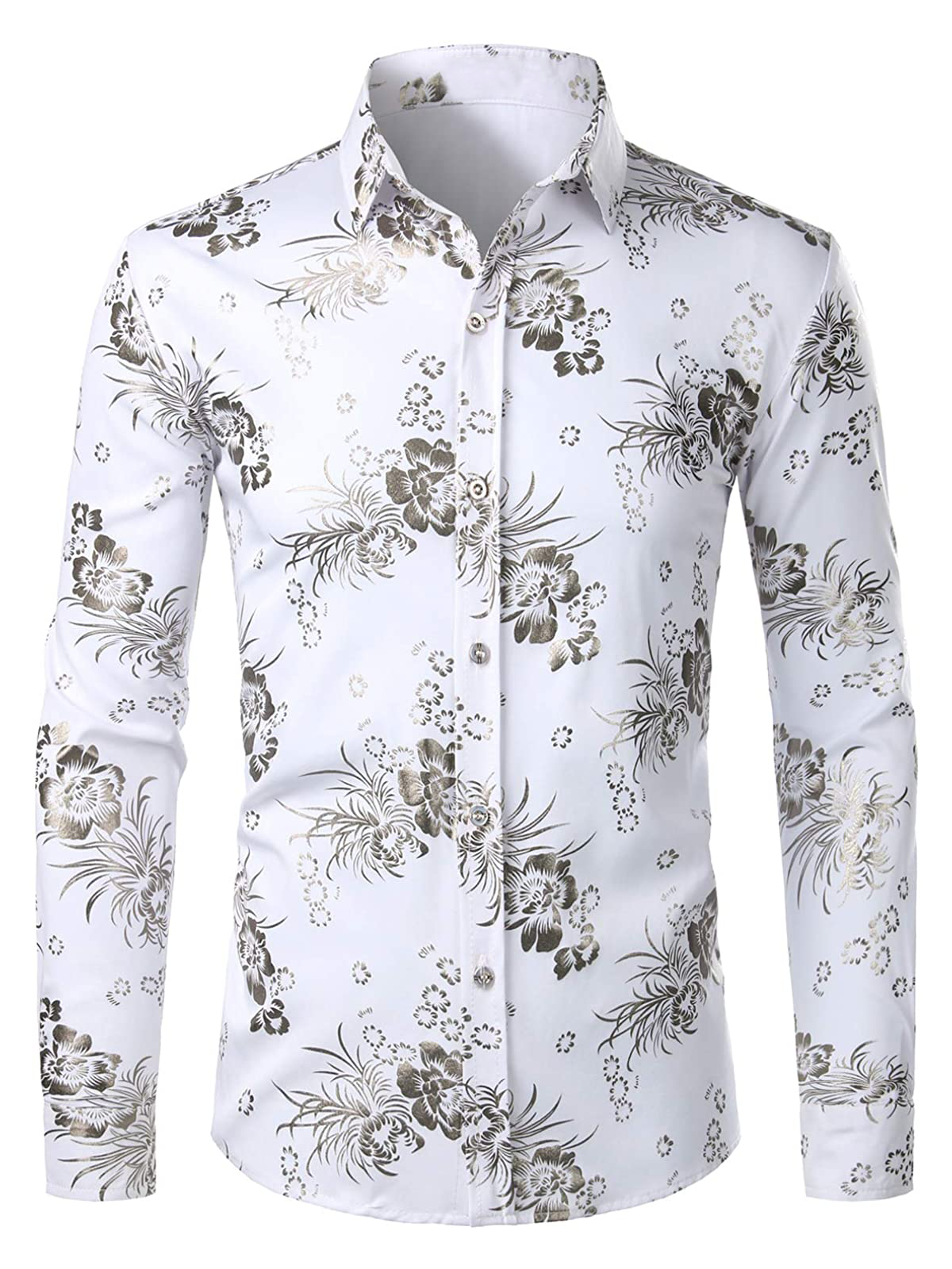 Pieter | Bloemenprint casual overhemd met lange mouw